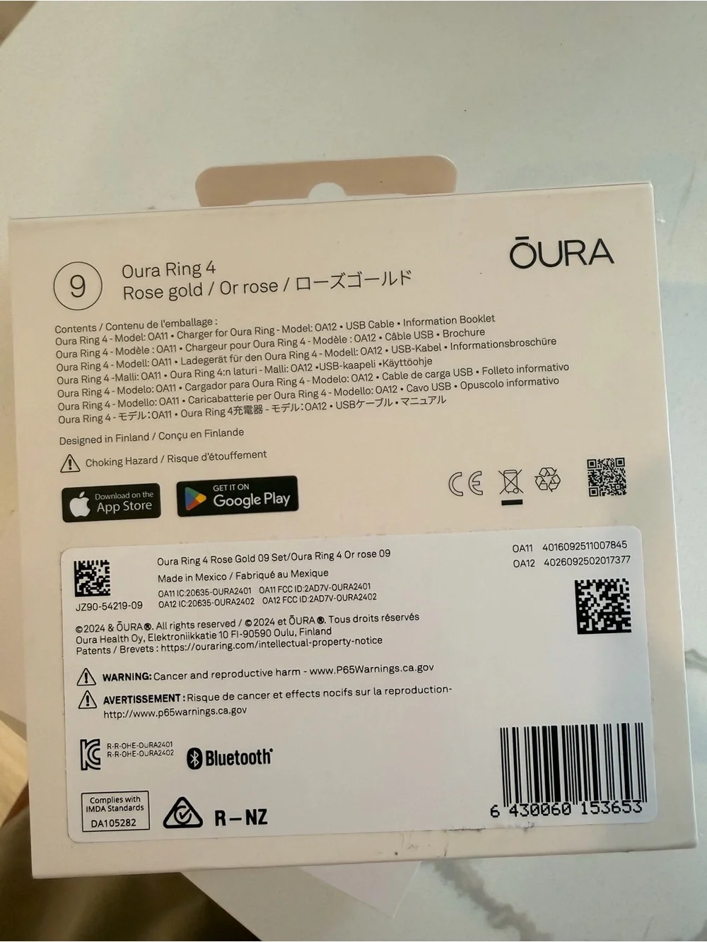 Oura ring rose